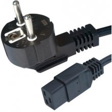 Gembird Type F/C19 1.8m Black Power plug...