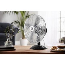 Swan 12" Retro Black Desk Fan