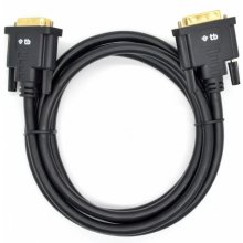 TB DVI cable M 24 + 1 1.8 m. Black, gold...