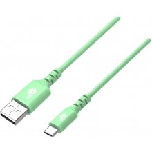 Cable USB-USB C 2m silicone green Quick...