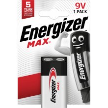 Energizer BATTERY Max 426660 9V 6LR61, 1...