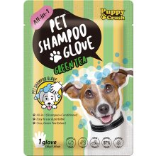 Puppy Crush pet wash glove Green tea 1pc