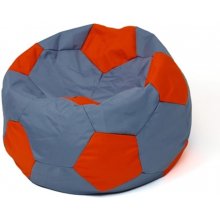 Go Gift Soccer Sako bag pouffe grey-red XXL...