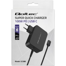 QOLTEC GaN POWER PRO charger 1xUSB C, 100W...