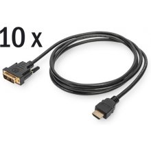 DIGITUS HDMI DVI ADAPTER CABLE 10 PCS TYPE...
