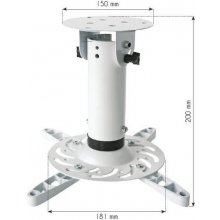 Techly Arm for projector 20 cm, ceiling...