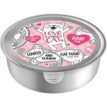 Love is where a cat is ® Beef - wet cat food...