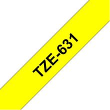 Brother TZE-631 label-making tape Black on...