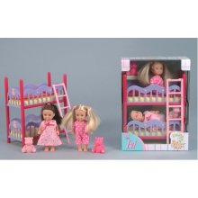 Simba Doll Evi with a 2 floor bed