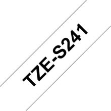 Brother TZE-S241 label-making tape Black on...