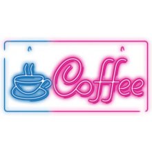Forever Light Neon PLEXI LED COFFEE pink...