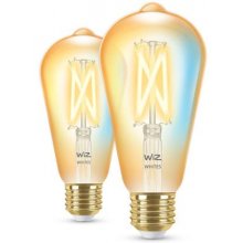 WiZ Filament Bulb Amber 50 W ST64 E27 x2