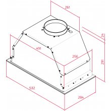 Teka Built in hood GFL 57651 EOS BK