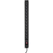 Activejet COMBO 12 socket power strip 5m...