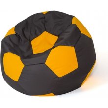 Go Gift Sako bag pouffe Ball black-yellow XL...