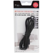 Natec 1.2m 3.5mm audio cable Black