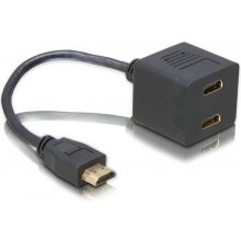 DELOCK HDMI Adapter A -> 2x A St/Bu 0.20m