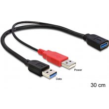 Delock USB 3.2 Gen 1 Y-cable, USB-A male +...