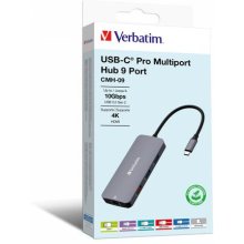 Verbatim CMH-09 USB Type-C 10000 Mbit/s...