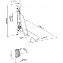 Maclean Bicycle wall mount MC-471