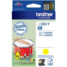 Brother LC-22UY INK CARTRIDGE YELLOW...