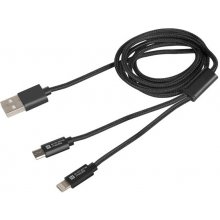 Natec USB-A to Micro USB, Lightning 1 m...
