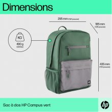 HP Campus 15.6 Backpack - 17 Liter Capacity...