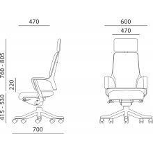 Home4you Task chair DELPHI black