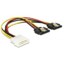 DeLOCK Stromkabel Molex 4pin -> 2x SATA...