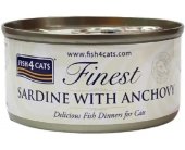 FISH4CATS F4C KASSI KONSERV SARDIIN/ANŠOOVIS...