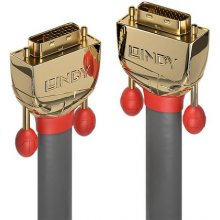 Lindy 15m DVI-D Dual Link Cable, Gold Line