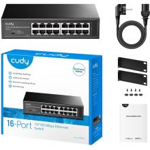 CUDY FS1016 network switch Fast Ethernet...