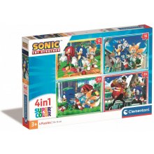 Clementoni Puzzle 4in1 Super Color Sonic