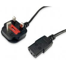Equip 112300 power cable Black 2 m BS 1363...