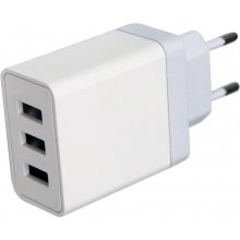 Platinet USB charger 3xUSB 3A 15W, white...