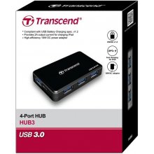 TRANSCEND 4-Port USB 3.0 Hub black
