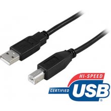 DELTACO USB 2.0 cable Type A male - Type B...
