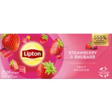 LIPTON Maasika-Rabarberi tee 20pk