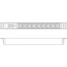 Digitus PDU 1U 9xC13 Ausgänge 230V/10A...