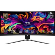 Monitor MSI MAG 341CQP QD-OLED computer 86.4...
