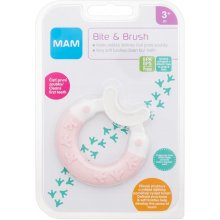 MAM Bite & Brush Teether 1pc - 3m+ Pink...