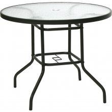 Home4you Table DUBLIN D90xH71cm, dark brown