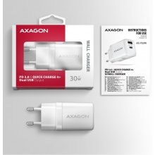 AXAGON Sil wallcharger 2x port (USB-A +...