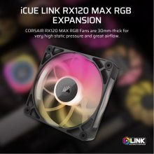 Corsair iCUE LINK RX120 MAX RGB 120mm Single...