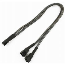 Nanoxia Kabel 3-Pin Y-Kabel, 30 cm, carbon