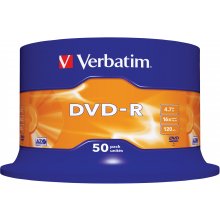 Диски Verbatim DVD-R Matt Silver 4.7 GB 50...