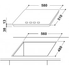 Indesit THP 641 IX/I Stainless steel...