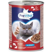 PREVITAL Beef with liver in gravy - wet cat...