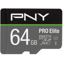 PNY MICRO-SD PRO ELITE 64GB CLASS 10 UHS-I...
