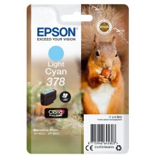 Tooner Epson 378 Lys cyan 360 sider Blæk...